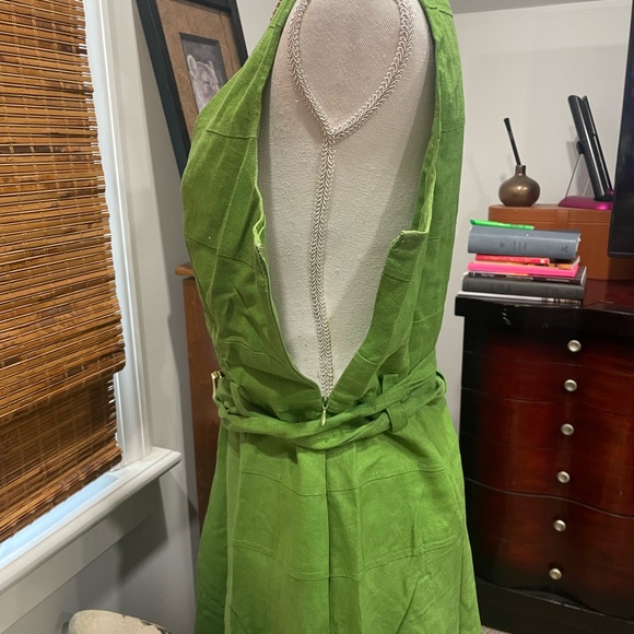 Spense Green Sleeveless V-Neck Midi Sundress - Picture 3 of 8